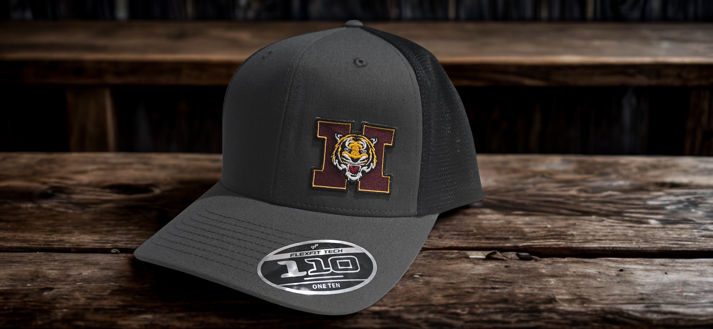 Charcoal/Black Embroidered Patch Cap