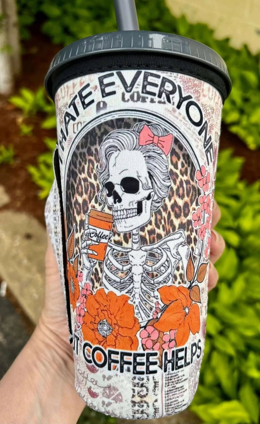 20oz I hate Everyone Cup Sleeve