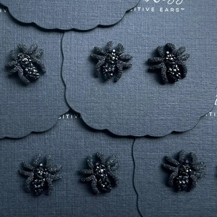 Enchanted Spiders in Black