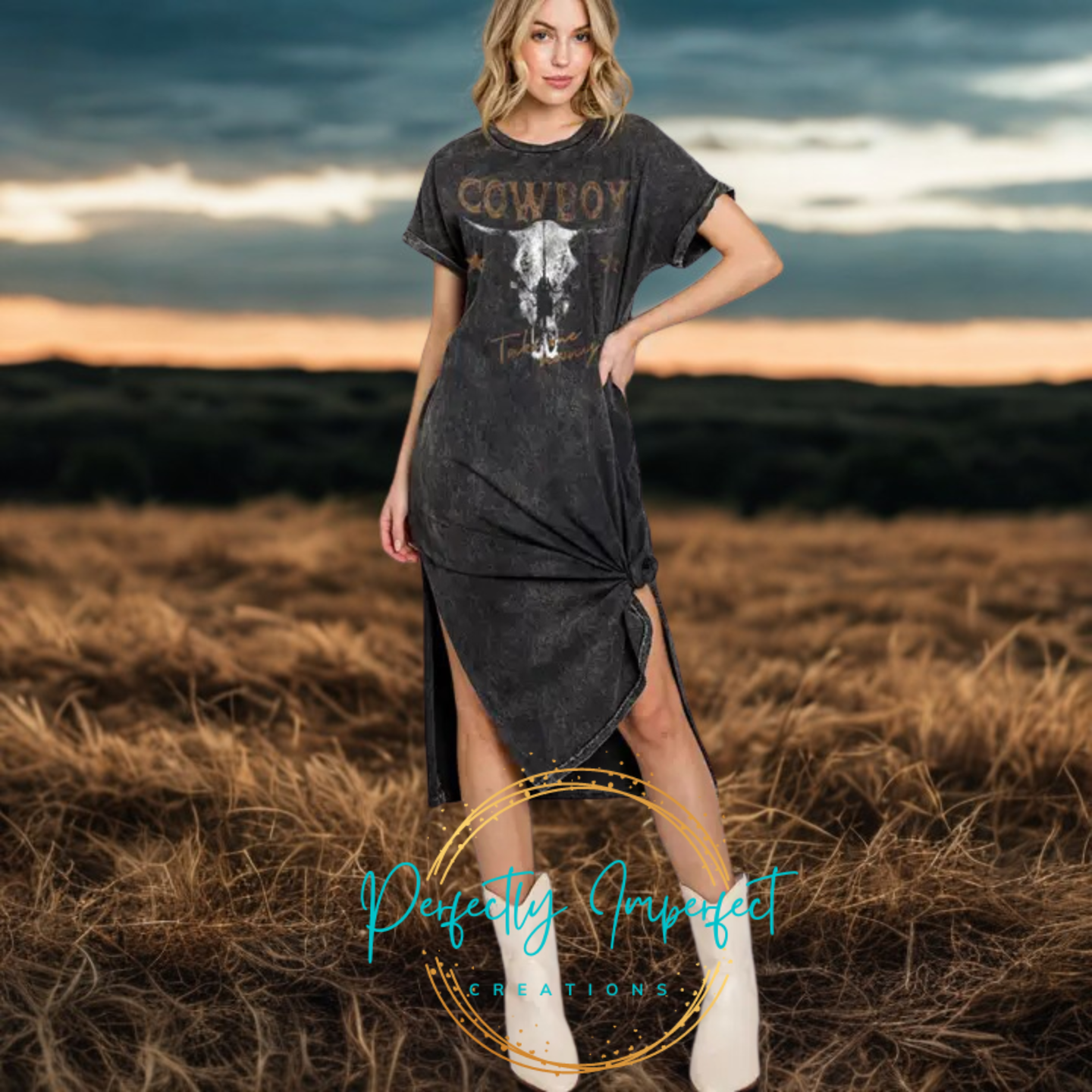 Cowboy take me away T-Shirt Dress