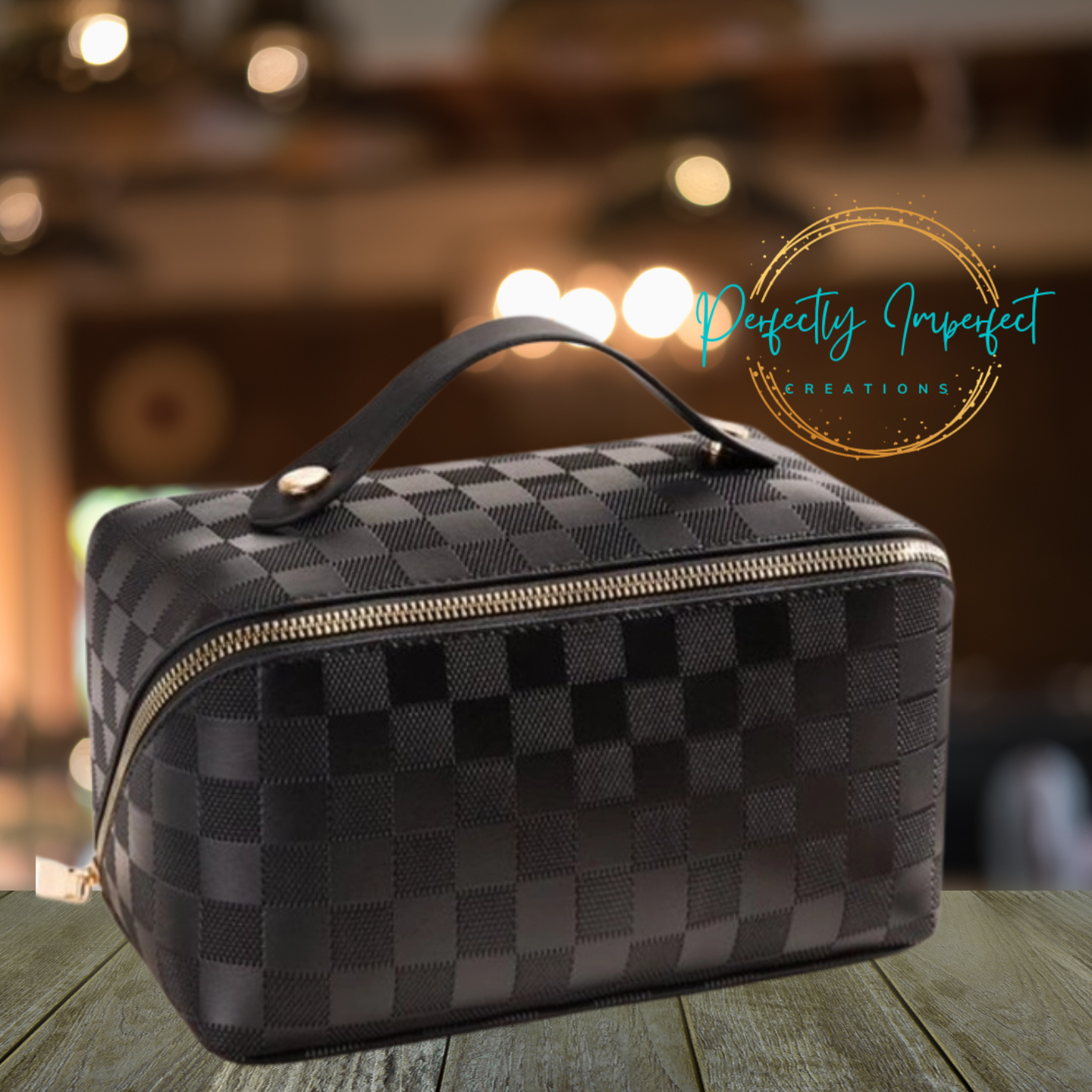 Leather Makeup bag
