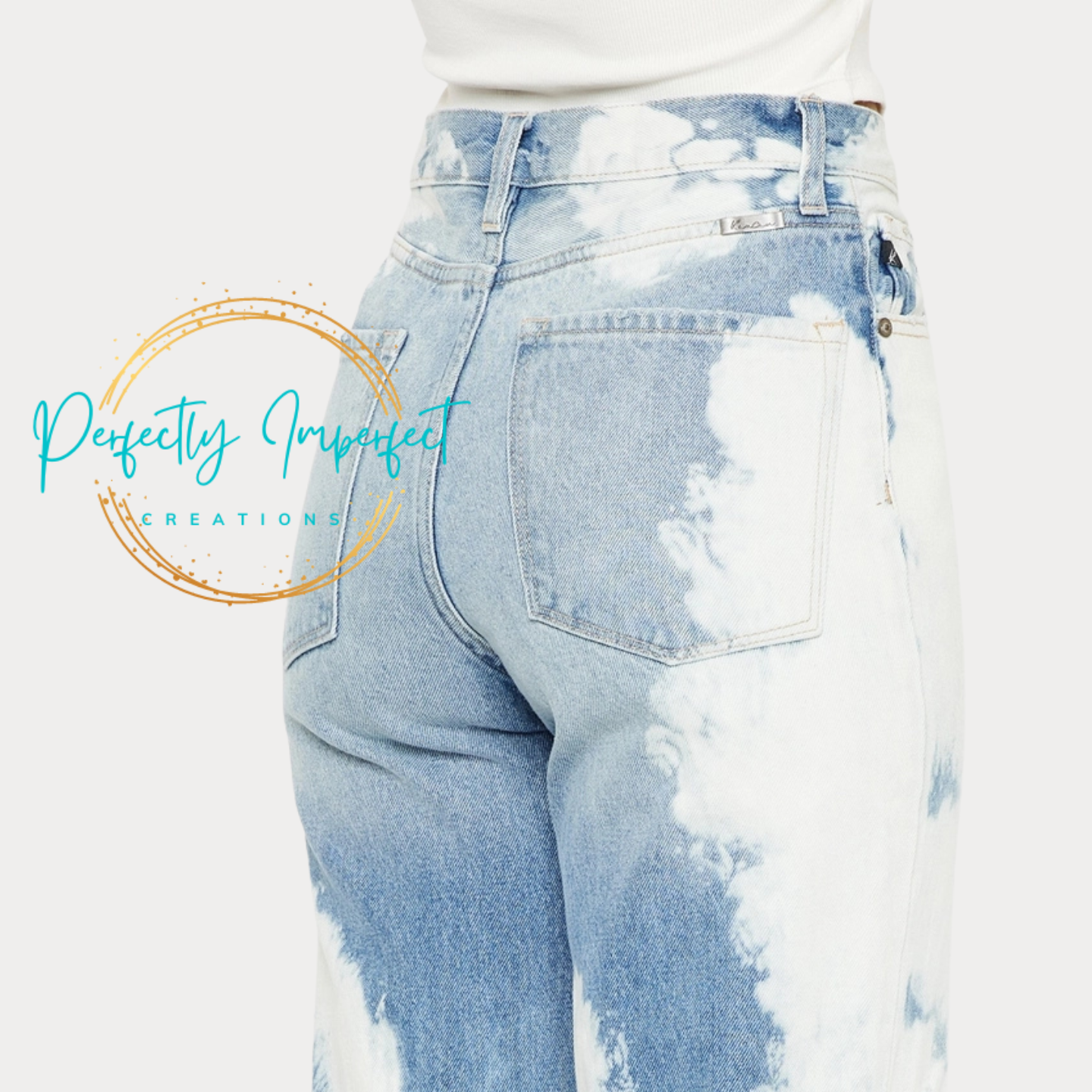 Kan Can 90's Boyfriend Bleached jeans
