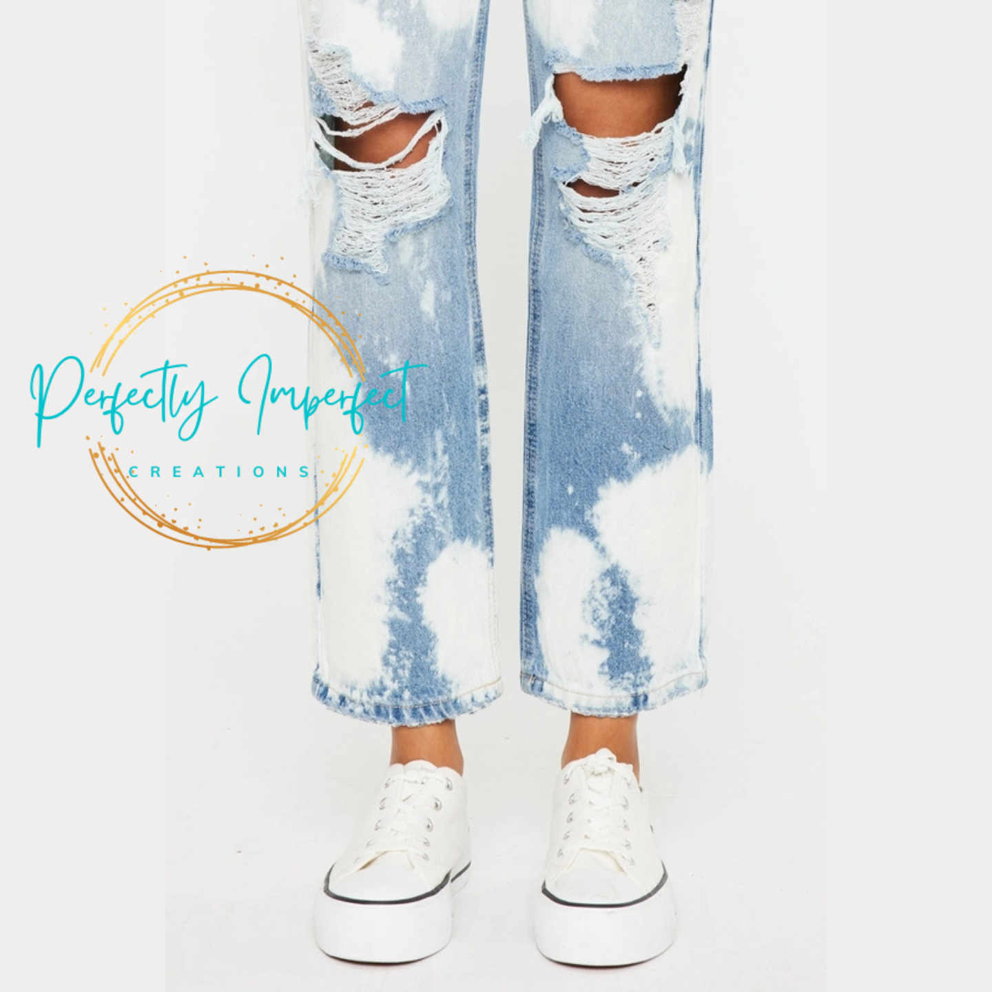 Kan Can 90's Boyfriend Bleached jeans
