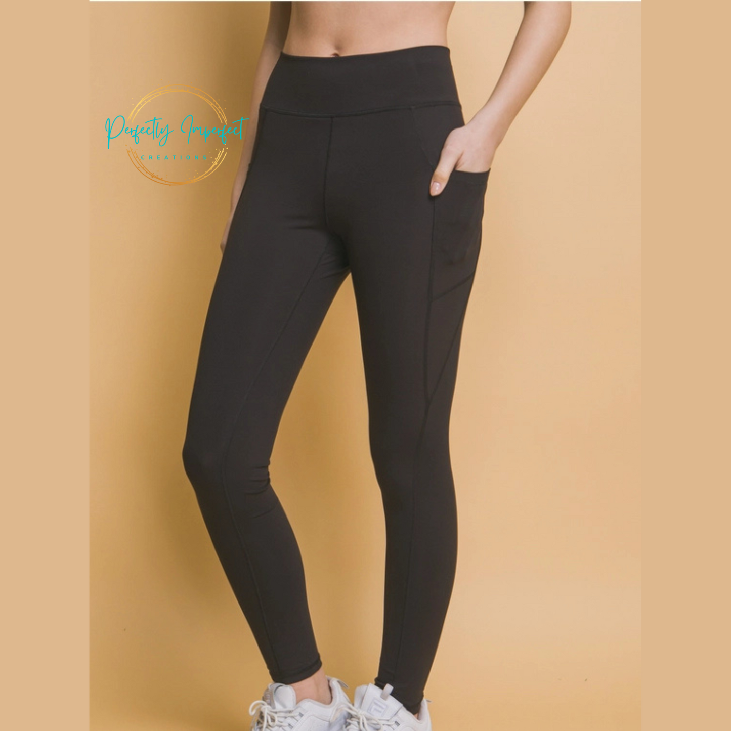 High Waisted Leggings W/Pockets
