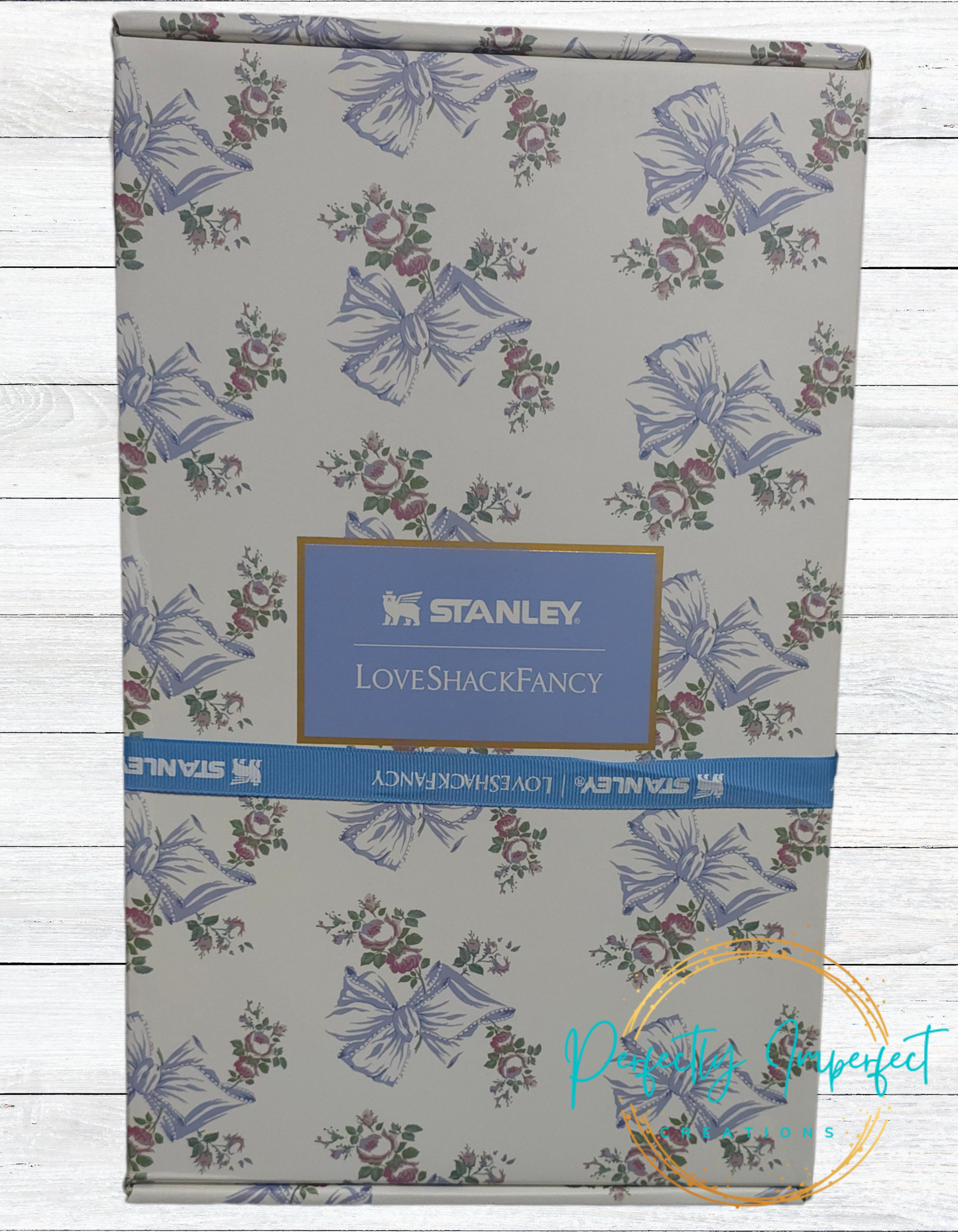 Blue Floral 40oz Tumbler
