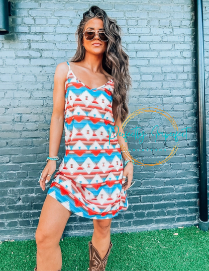 Aztec Tank Dress