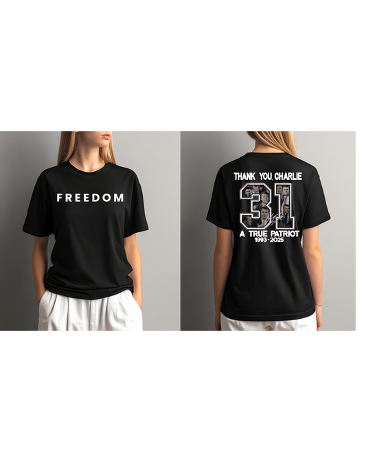 Charlie Freedom Black Gildan