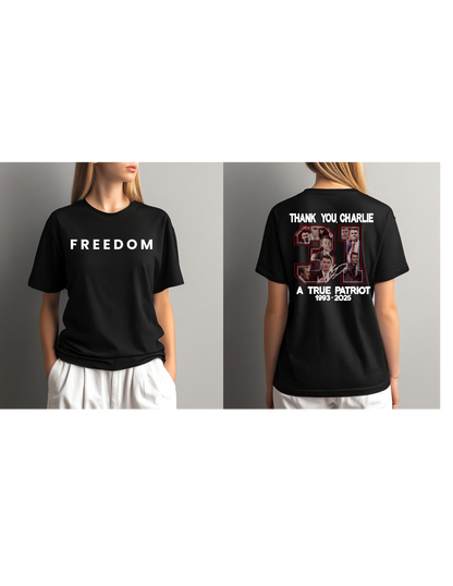 Charlie Freedom Black & Red Gildan