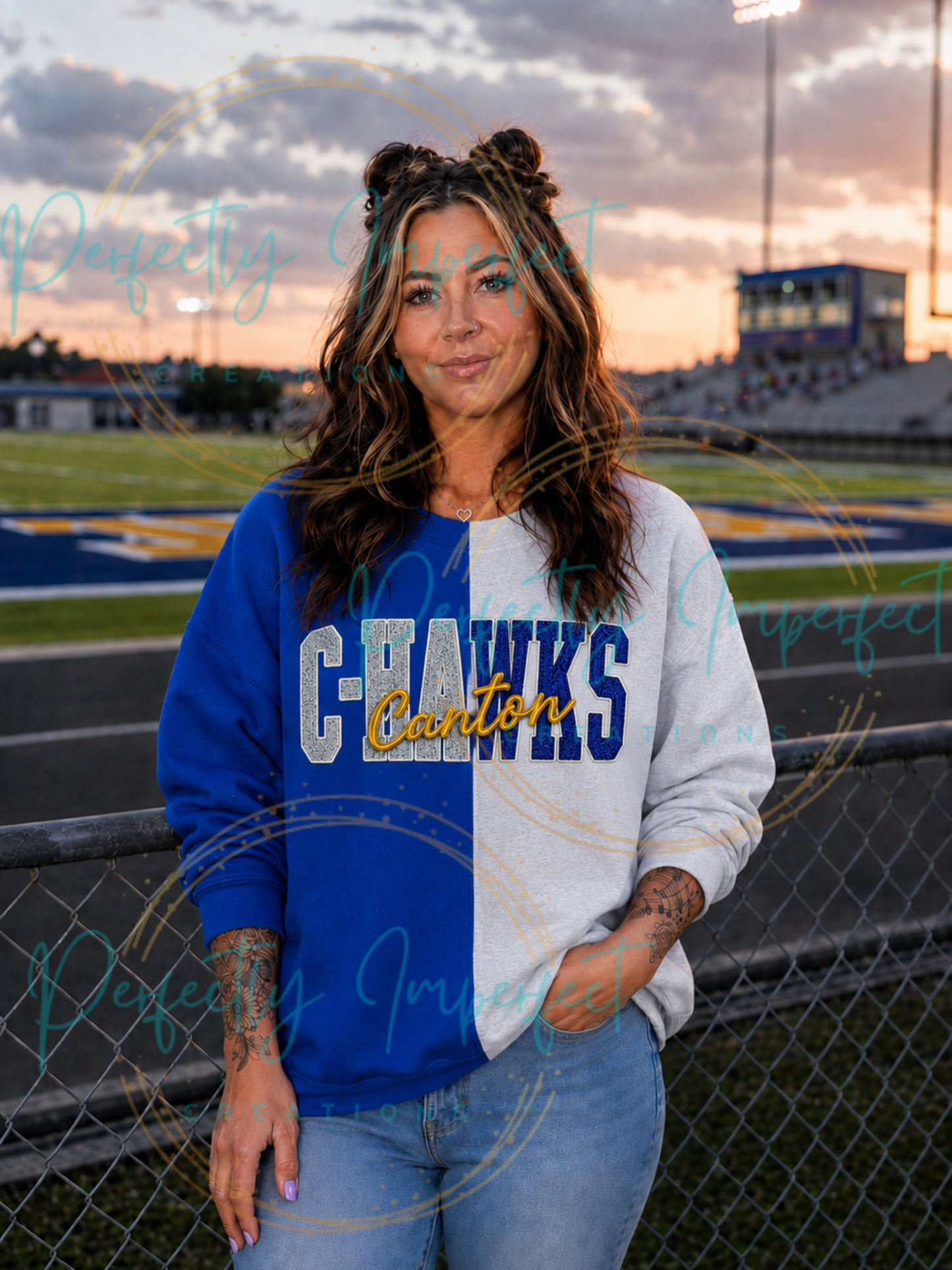C-Hawk Two Color Split Crew