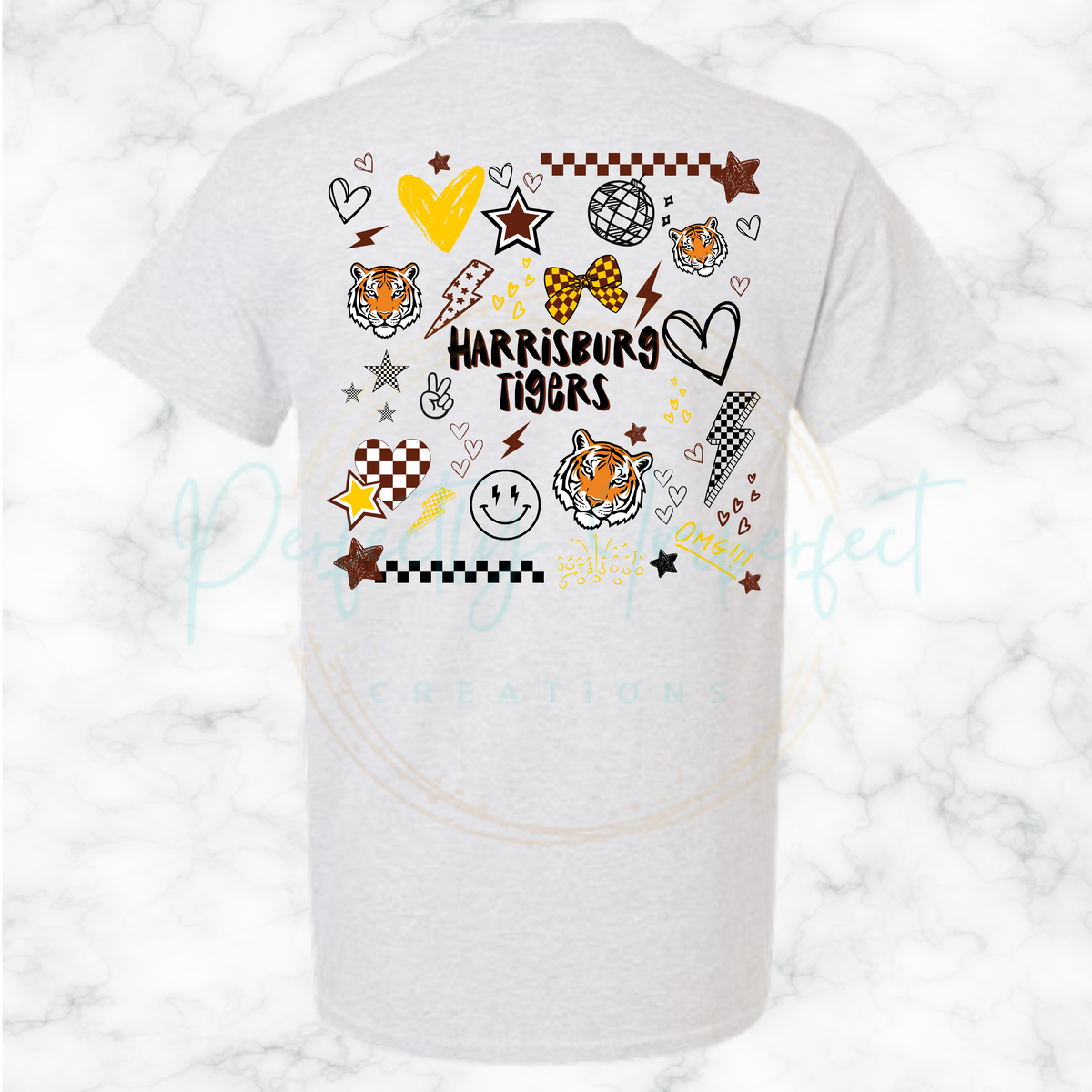 Preppy Collage Adult T-Shirt