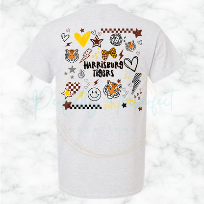 Preppy Collage Adult T-Shirt