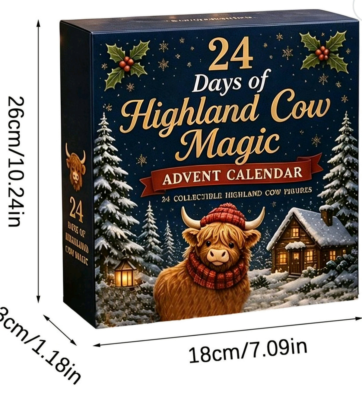 Highland cow advent calendar