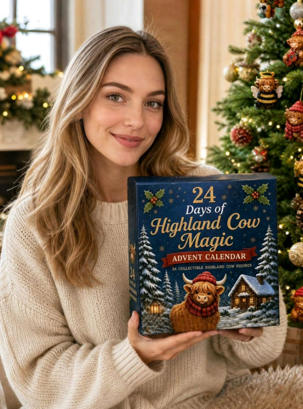 Highland cow advent calendar